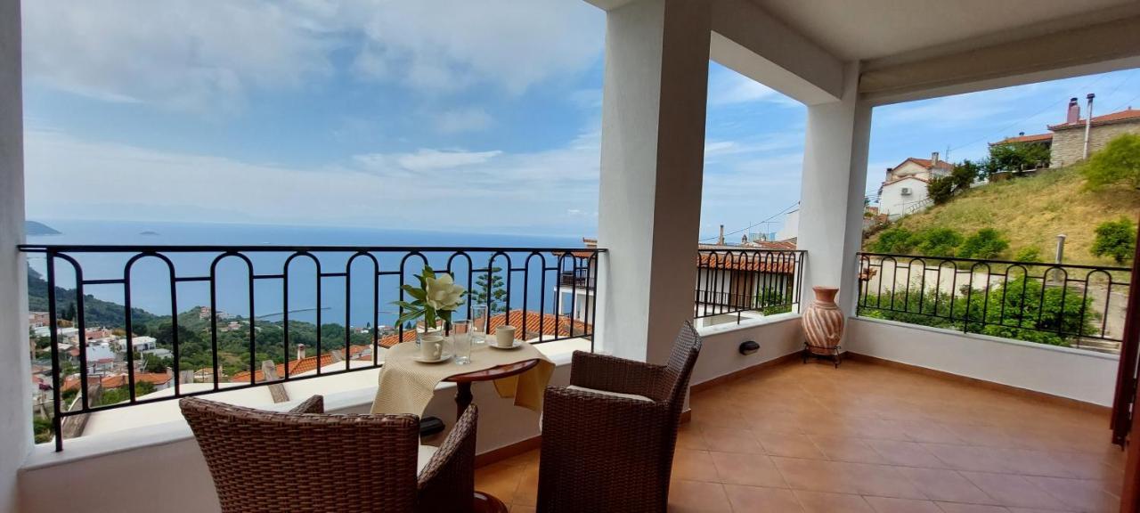 Horizon Studios With Sea View - Free Parking Glossa Zewnętrze zdjęcie