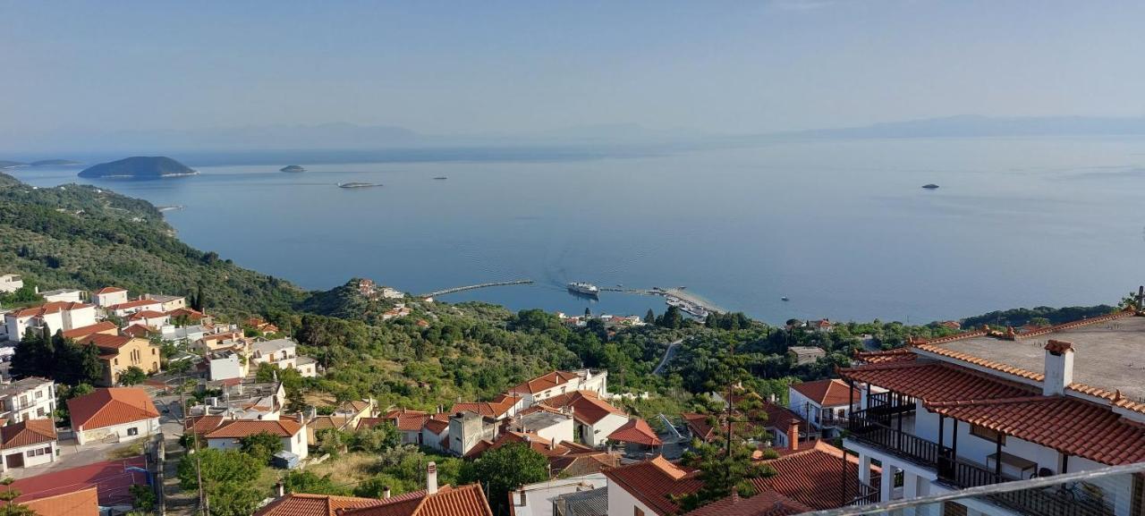 Horizon Studios With Sea View - Free Parking Glossa Zewnętrze zdjęcie