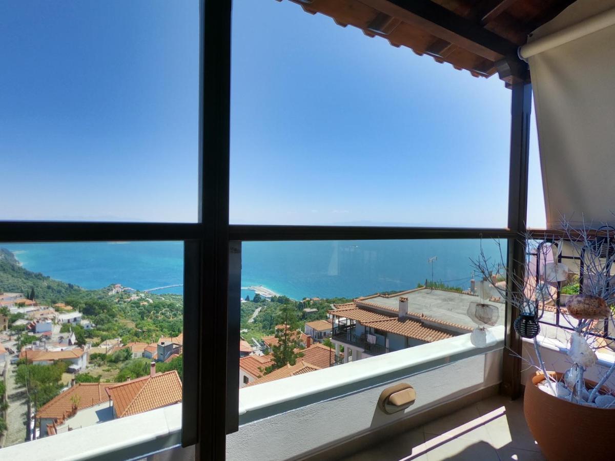 Horizon Studios With Sea View - Free Parking Glossa Zewnętrze zdjęcie