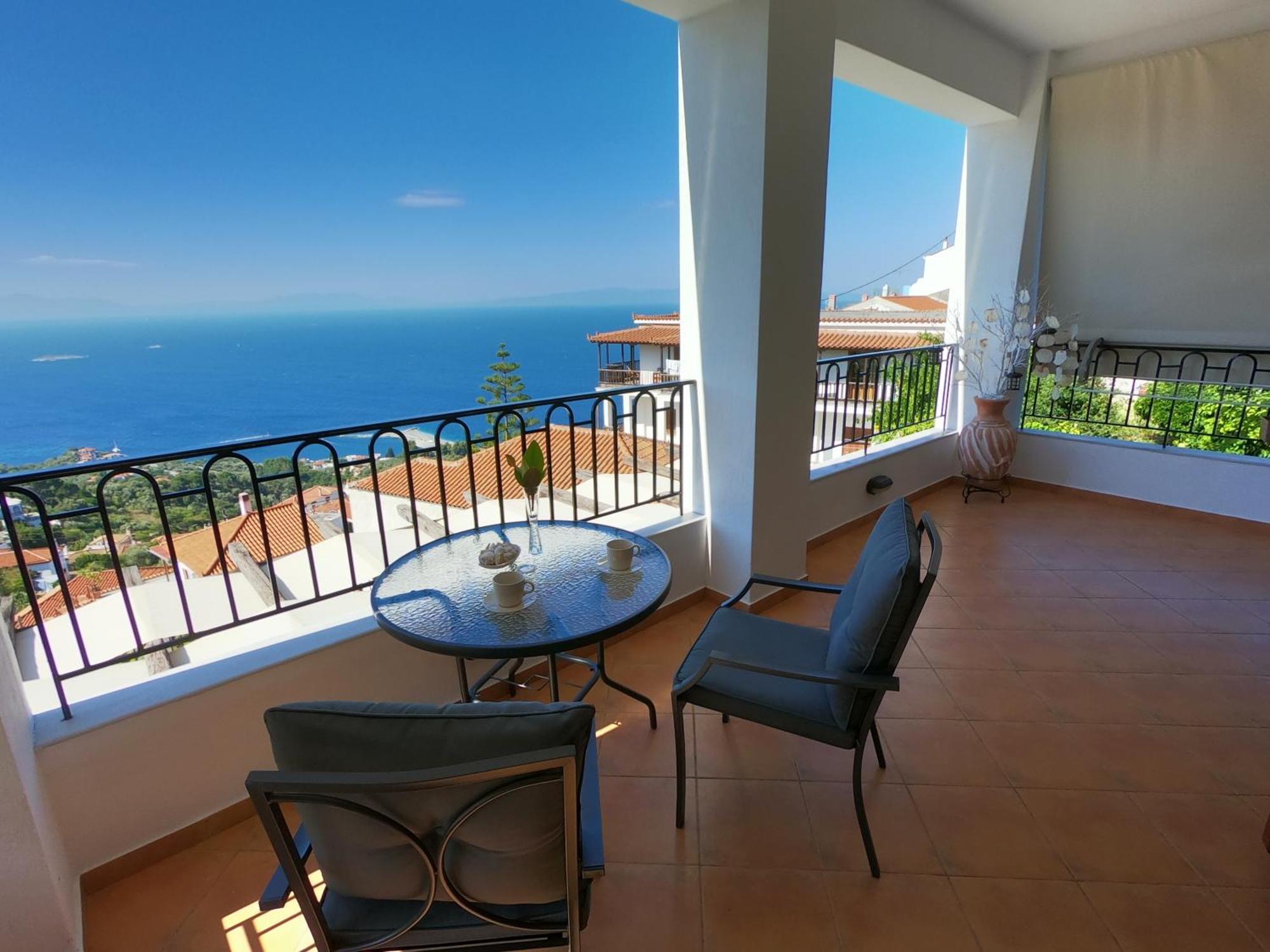 Horizon Studios With Sea View - Free Parking Glossa Zewnętrze zdjęcie