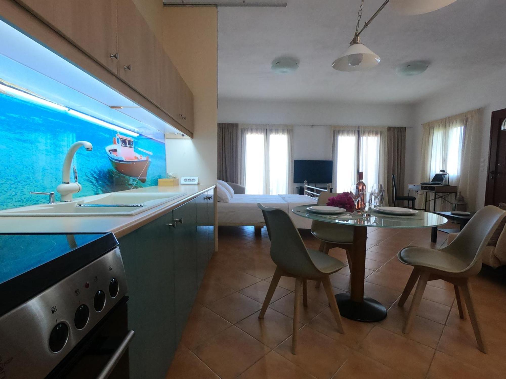 Horizon Studios With Sea View - Free Parking Glossa Zewnętrze zdjęcie