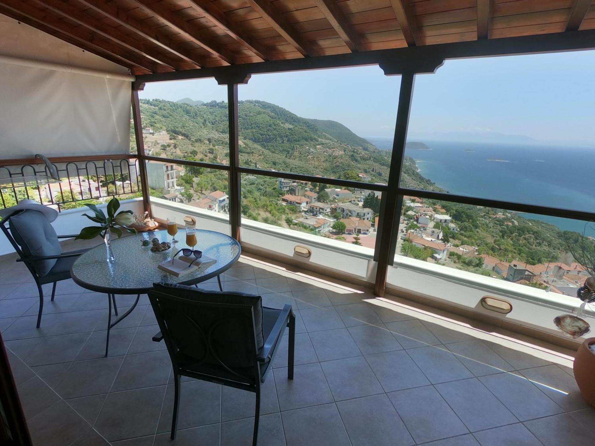 Horizon Studios With Sea View - Free Parking Glossa Zewnętrze zdjęcie